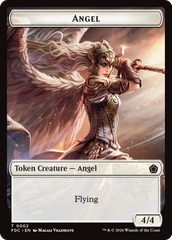 Angel (0002) // Clue Double-Sided Token [Foundations Commander Tokens] | Exor Games Dartmouth