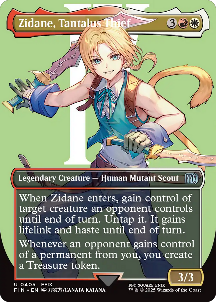 Zidane, Tantalus Thief (Borderless) [FINAL FANTASY] | Exor Games Dartmouth