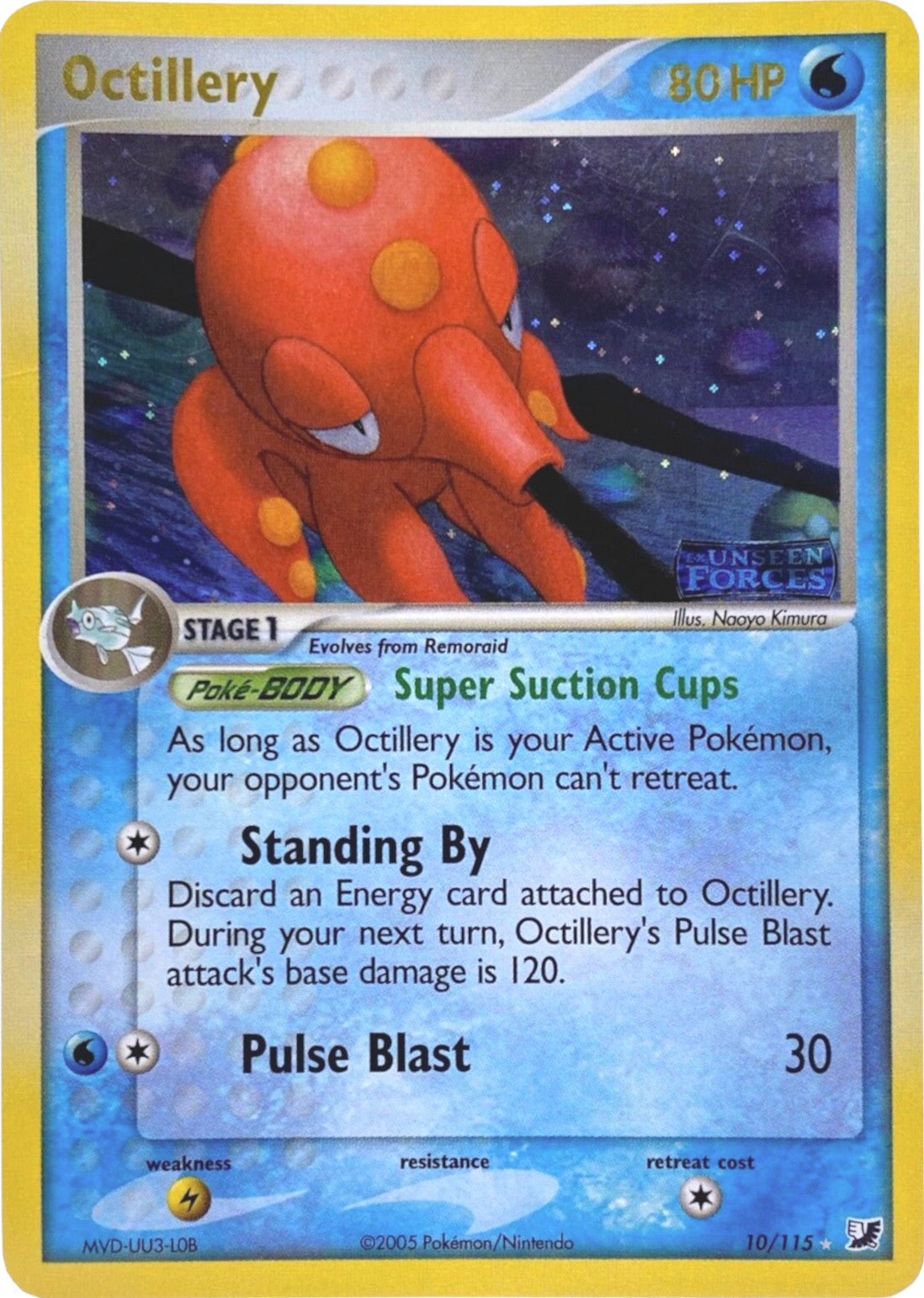 Octillery (10/115) (Stamped) [EX: Unseen Forces] | Exor Games Dartmouth