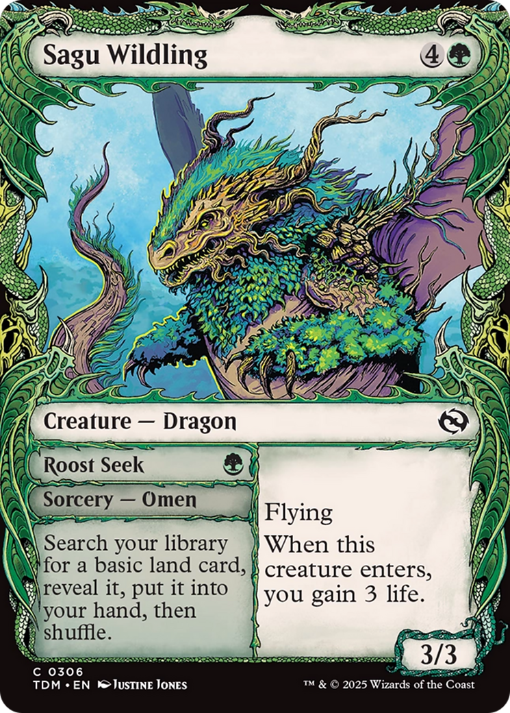 Sagu Wildling (Showcase) [Tarkir: Dragonstorm] | Exor Games Dartmouth