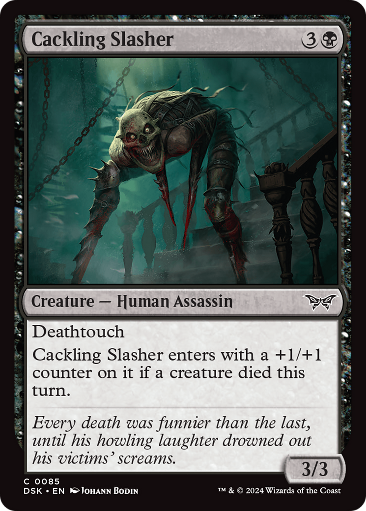 Cackling Slasher [Duskmourn: House of Horror] | Exor Games Dartmouth
