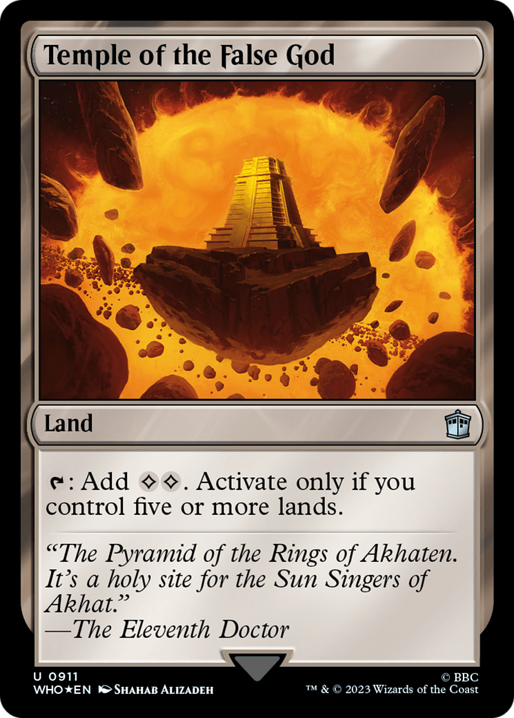 Temple of the False God (Surge Foil) [Doctor Who] | Exor Games Dartmouth