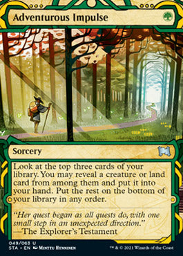 Adventurous Impulse (Foil Etched) [Strixhaven: Mystical Archive] | Exor Games Dartmouth