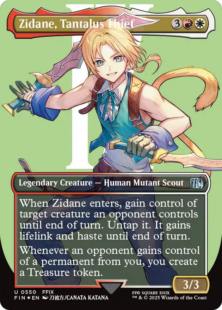 Zidane, Tantalus Thief (Borderless) (Surge Foil) [FINAL FANTASY] | Exor Games Dartmouth