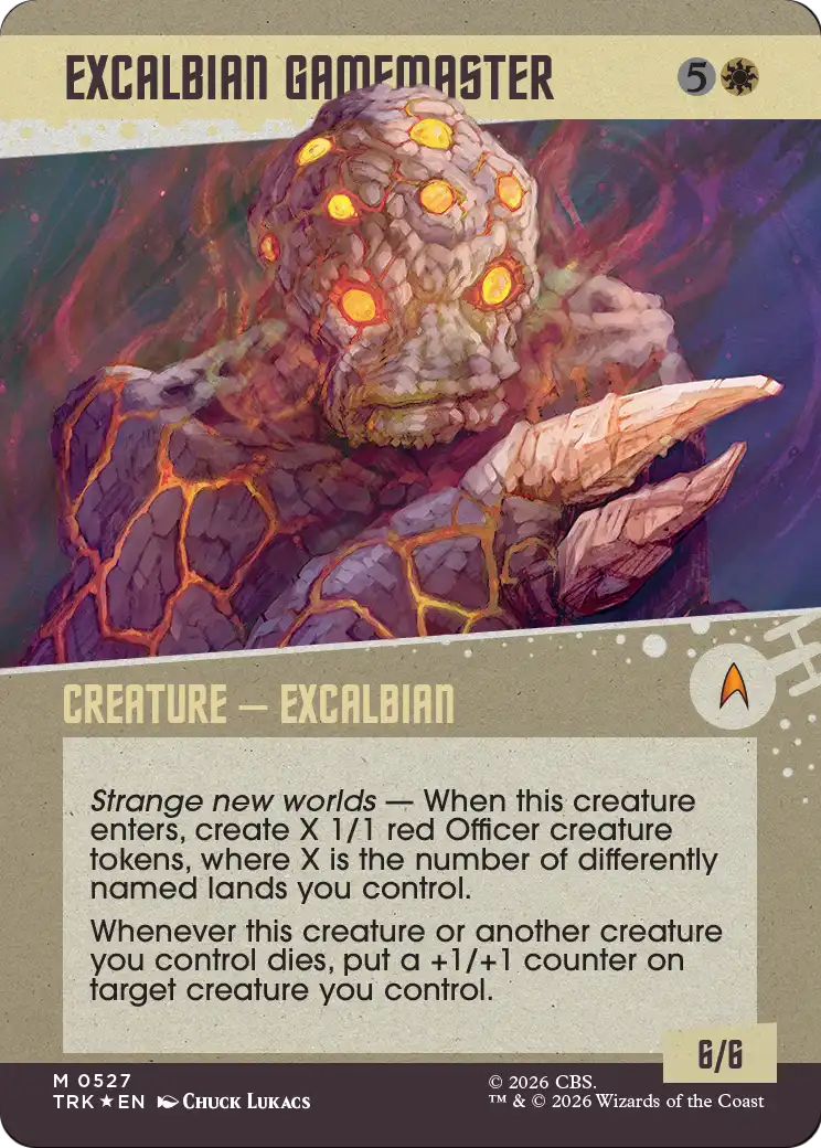 Excalbian Gamemaster (Showcase) (Surge Foil) [Star Trek] | Exor Games Dartmouth