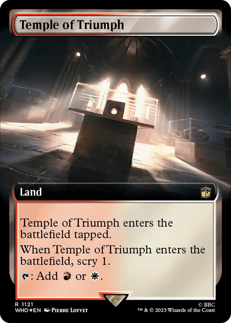 Temple of Triumph (Extended Art) (Surge Foil) [Doctor Who] | Exor Games Dartmouth