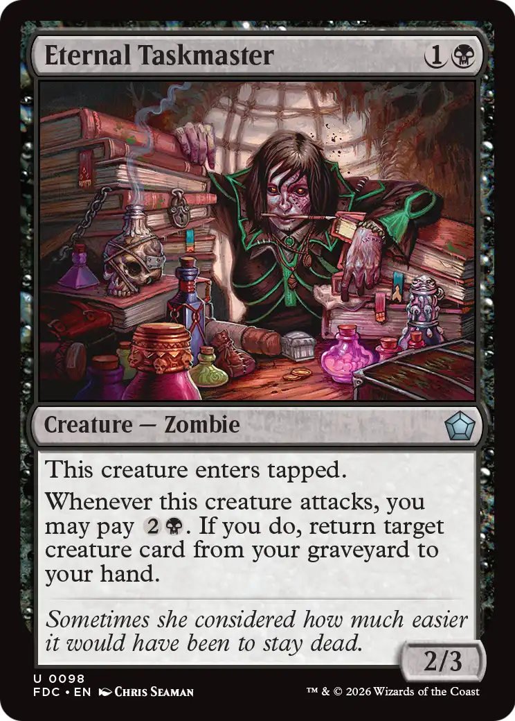 Eternal Taskmaster [Foundations Commander] | Exor Games Dartmouth