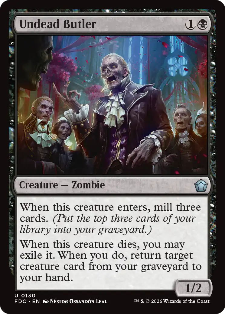 Undead Butler [Foundations Commander] | Exor Games Dartmouth
