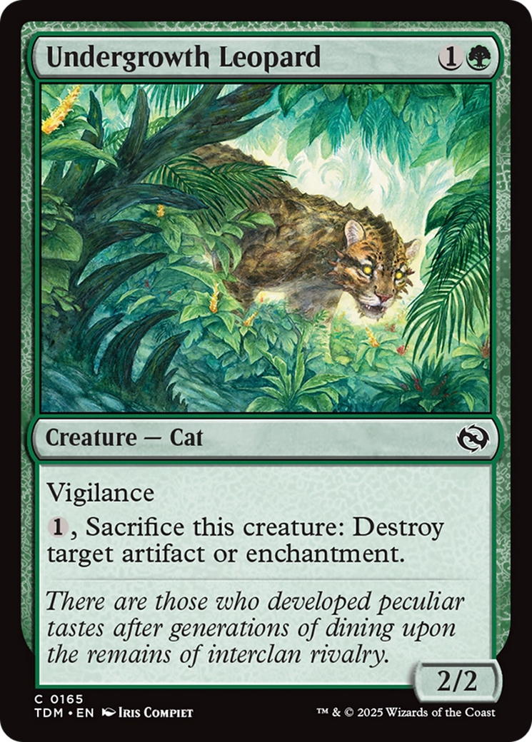 Undergrowth Leopard [Tarkir: Dragonstorm] | Exor Games Dartmouth