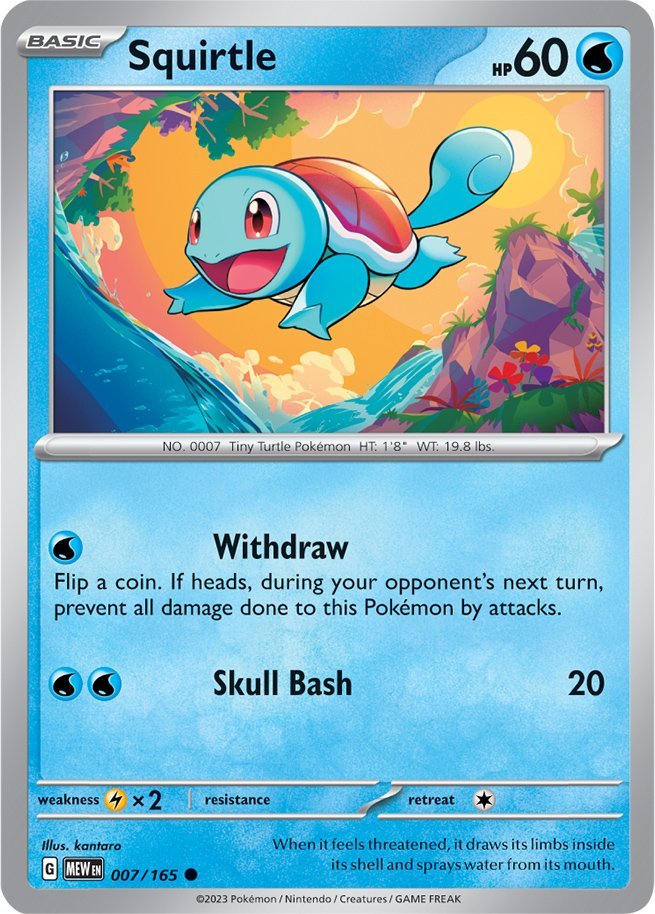 Squirtle (007/165) [Scarlet & Violet: 151] | Exor Games Dartmouth