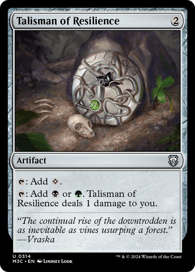Talisman of Resilience (Ripple Foil) [Modern Horizons 3 Commander] | Exor Games Dartmouth