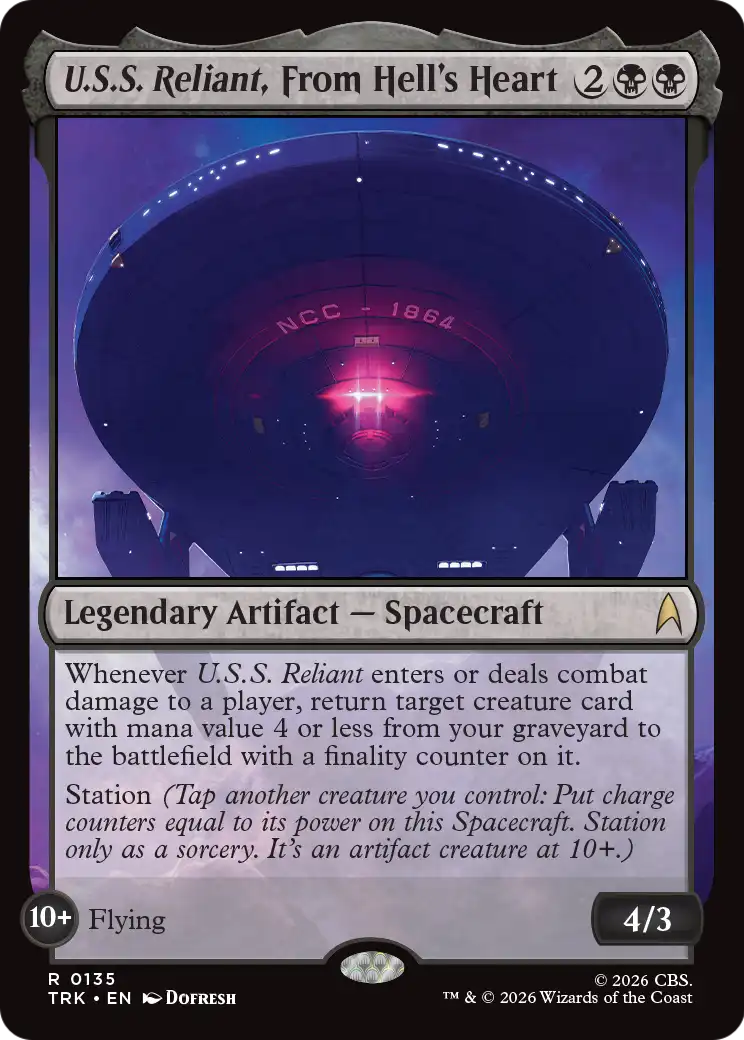 U.S.S. Reliant, From Hell's Heart [Star Trek] | Exor Games Dartmouth