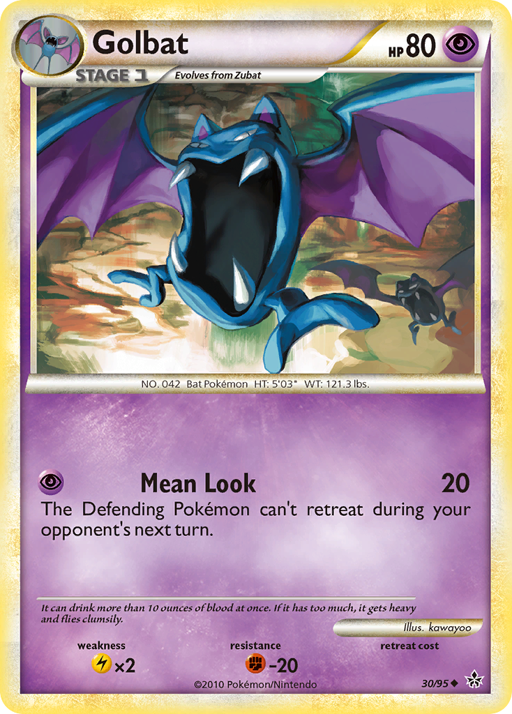 Golbat (30/95) [HeartGold & SoulSilver: Unleashed] | Exor Games Dartmouth