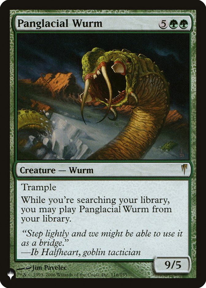 Panglacial Wurm [The List] | Exor Games Dartmouth