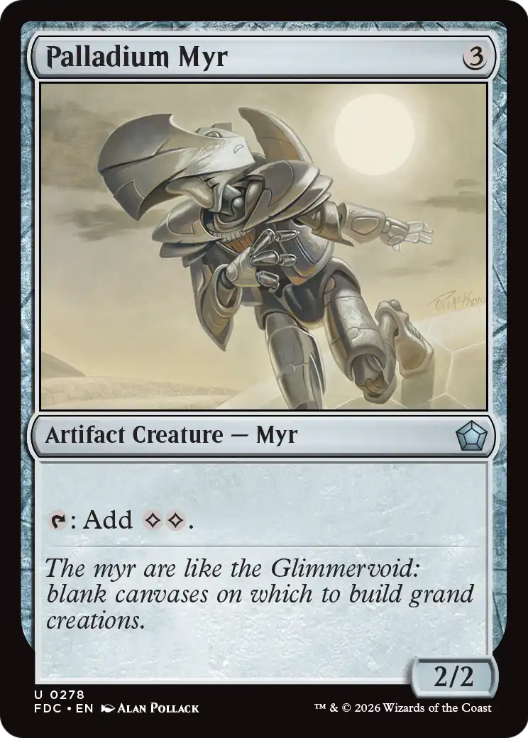 Palladium Myr [Foundations Commander] | Exor Games Dartmouth