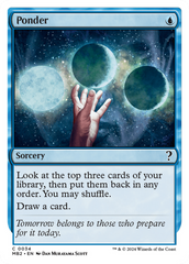 Ponder (White Border) [Mystery Booster 2] | Exor Games Dartmouth