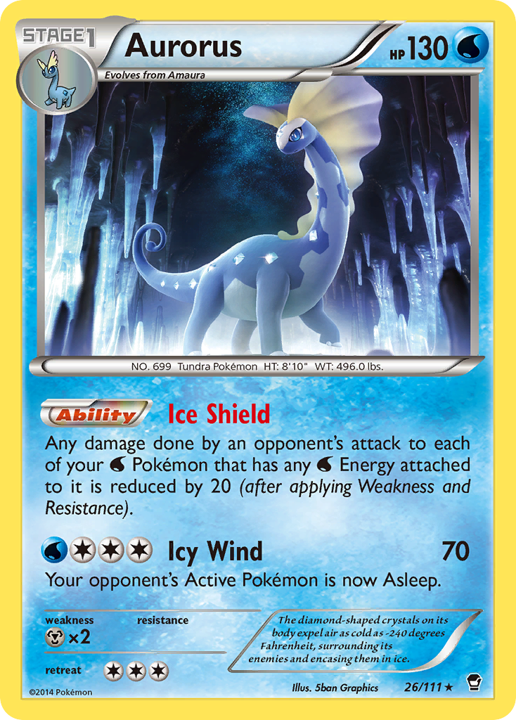 Aurorus (26/111) [XY: Furious Fists] | Exor Games Dartmouth