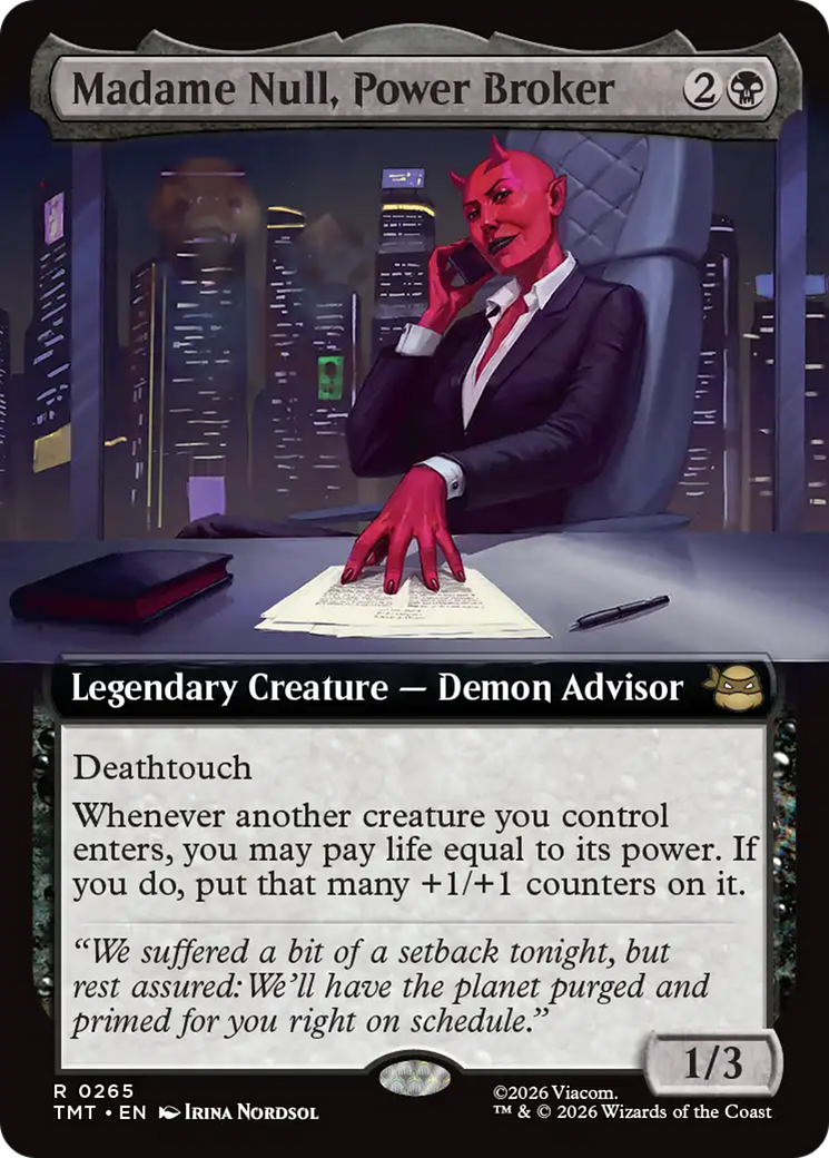 Madame Null, Power Broker (Extended Art) [Teenage Mutant Ninja Turtles] | Exor Games Dartmouth