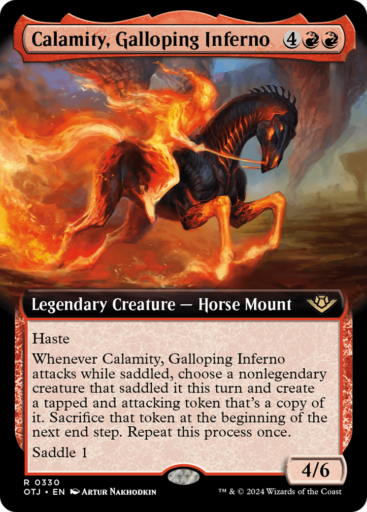 Calamity, Galloping Inferno (Extended Art) [Outlaws of Thunder Junction] | Exor Games Dartmouth