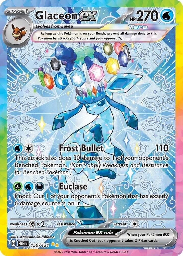 Glaceon ex (150/131) [Scarlet & Violet: Prismatic Evolutions] | Exor Games Dartmouth