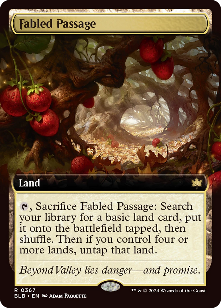 Fabled Passage (Extended Art) [Bloomburrow] | Exor Games Dartmouth