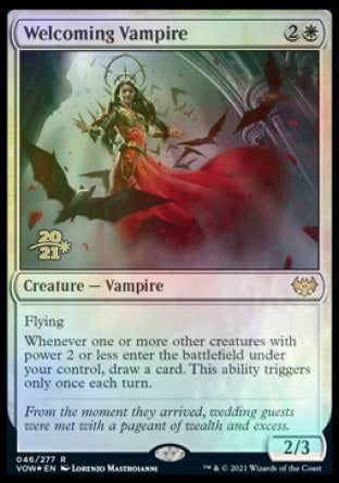 Welcoming Vampire [Innistrad: Crimson Vow Prerelease Promos] | Exor Games Dartmouth