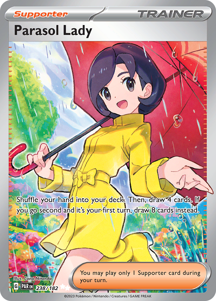 Parasol Lady (238/182) [Scarlet & Violet: Paradox Rift] | Exor Games Dartmouth