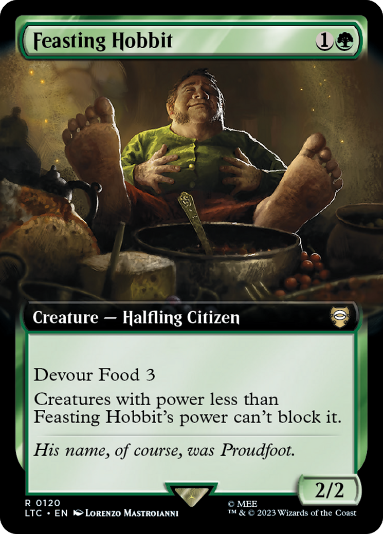 Feasting Hobbit (Extended Art) [The Lord of the Rings: Tales of Middle-Earth Commander] | Exor Games Dartmouth