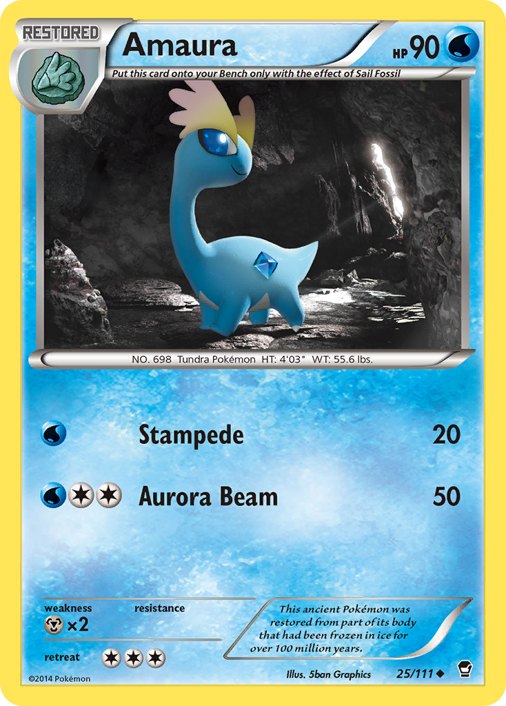 Amaura (25/111) [XY: Furious Fists] | Exor Games Dartmouth