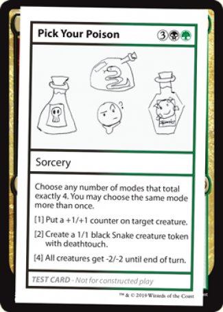 Pick Your Poison (2021 Edition) [Mystery Booster Playtest Cards] | Exor Games Dartmouth