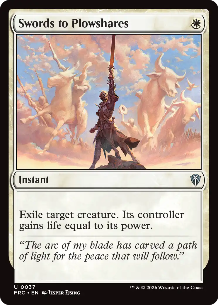 Swords to Plowshares [Reality Fracture Commander] | Exor Games Dartmouth