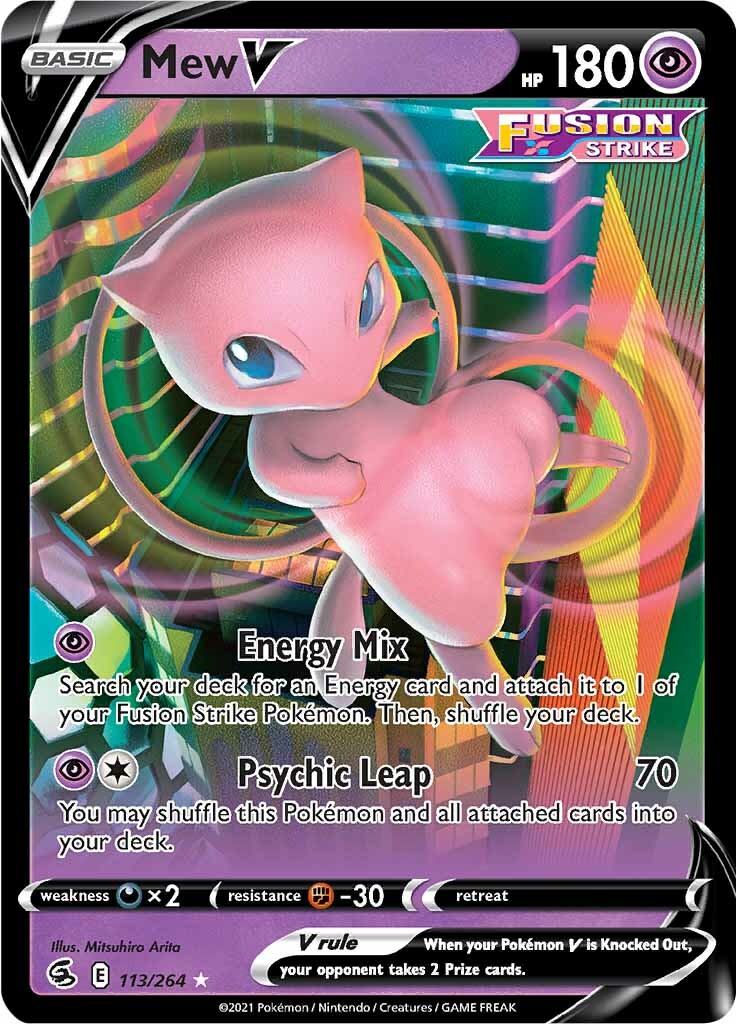 Mew V (113/264) [Sword & Shield: Fusion Strike] | Exor Games Dartmouth