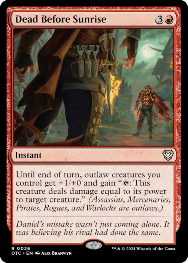 Dead Before Sunrise [Outlaws of Thunder Junction Commander] | Exor Games Dartmouth