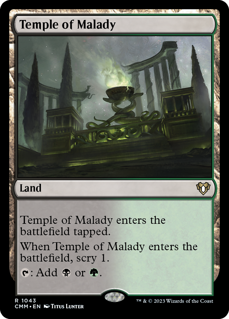 Temple of Malady [Commander Masters] | Exor Games Dartmouth