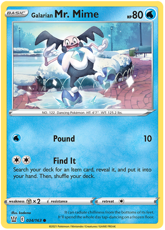 Galarian Mr. Mime (034/163) [Sword & Shield: Battle Styles] | Exor Games Dartmouth