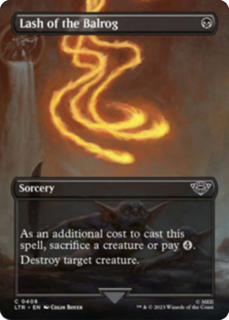 Lash of the Balrog (Borderless Alternate Art) [The Lord of the Rings: Tales of Middle-Earth] | Exor Games Dartmouth
