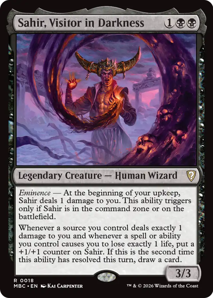 Sahir, Visitor in Darkness [Mystery Booster: Commander Edition] | Exor Games Dartmouth