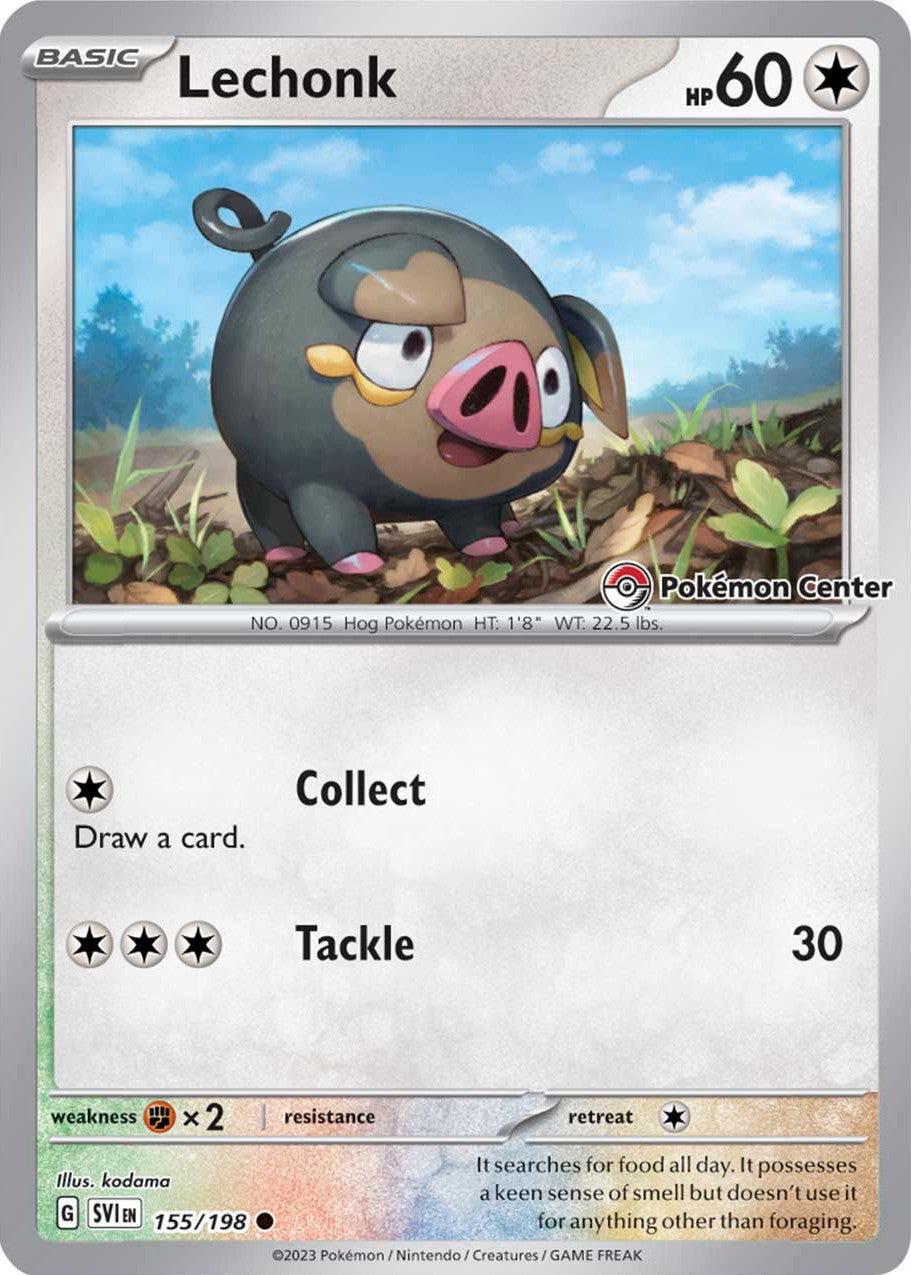 Lechonk (155/198) (Pokemon Center Exclusive) [Scarlet & Violet: Base Set] | Exor Games Dartmouth