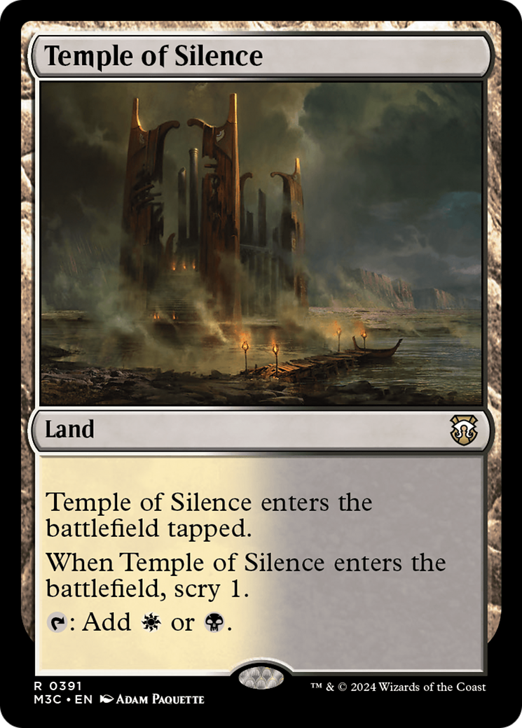 Temple of Silence (Ripple Foil) [Modern Horizons 3 Commander] | Exor Games Dartmouth