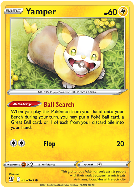 Yamper (052/163) [Sword & Shield: Battle Styles] | Exor Games Dartmouth