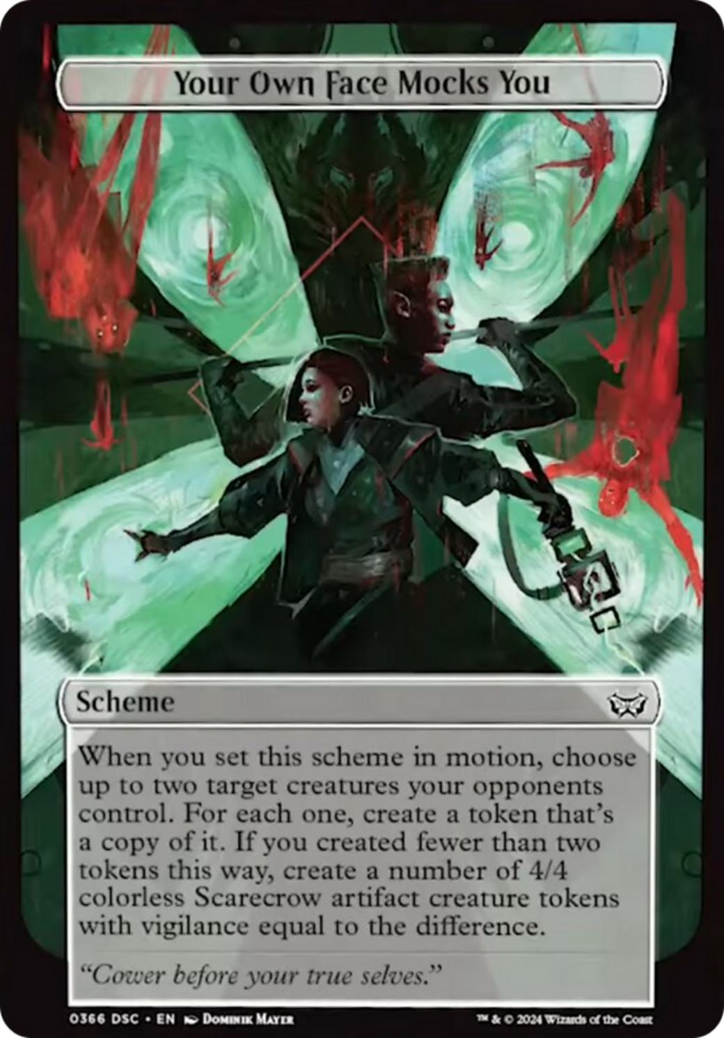 Your Own Face Mocks You (Full Art) [Duskmourn: Archenemy] | Exor Games Dartmouth