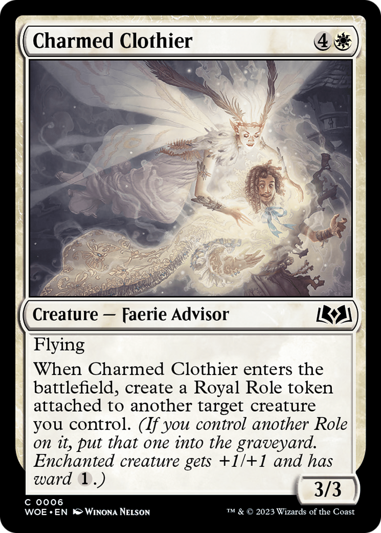 Charmed Clothier [Wilds of Eldraine] | Exor Games Dartmouth