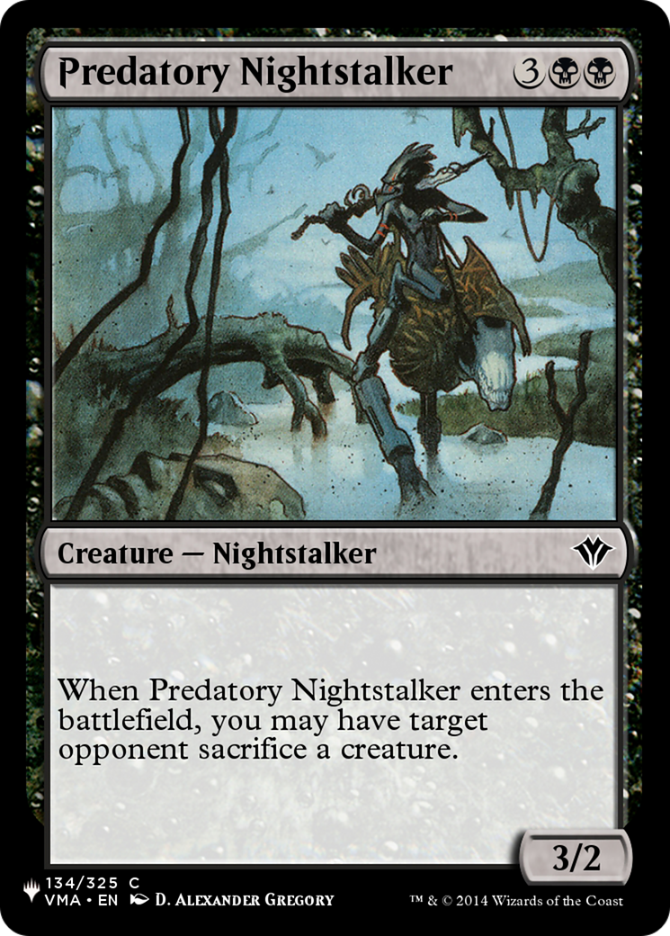 Predatory Nightstalker [The List Reprints] | Exor Games Dartmouth