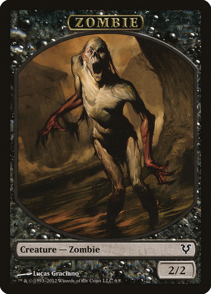 Zombie Token [Avacyn Restored Tokens] | Exor Games Dartmouth