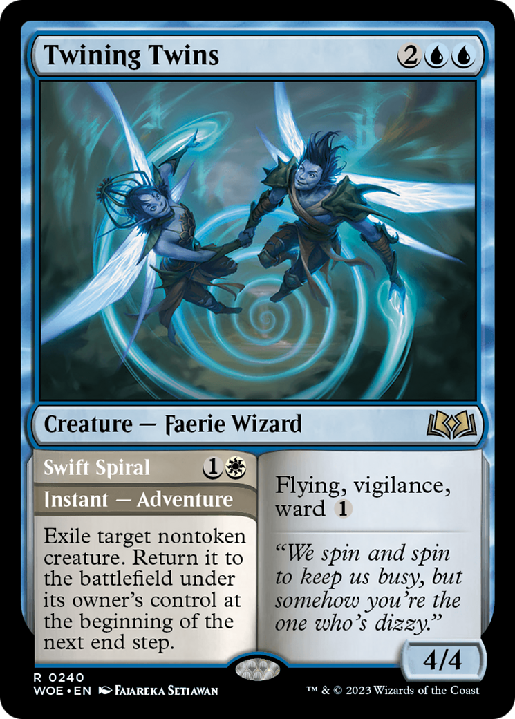 Twining Twins // Swift Spiral [Wilds of Eldraine] | Exor Games Dartmouth