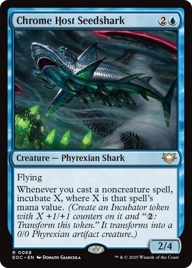 Chrome Host Seedshark [Edge of Eternities Commander] | Exor Games Dartmouth