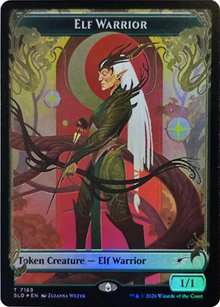Elf Warrior Token (7169) [Secret Lair Drop Series] | Exor Games Dartmouth