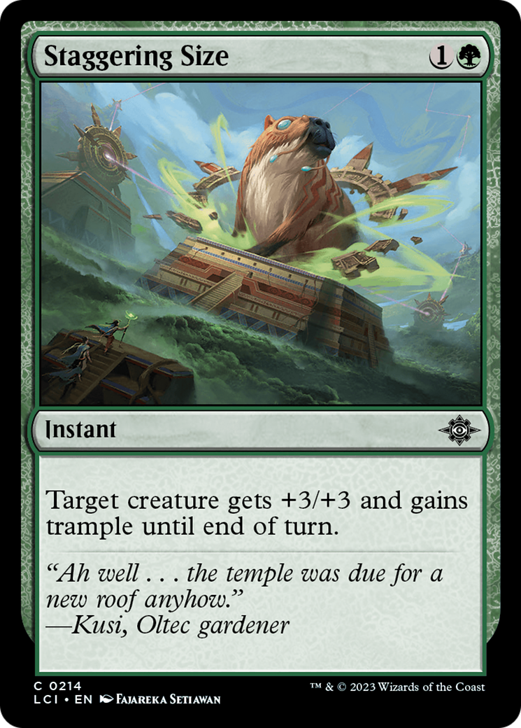 Staggering Size [The Lost Caverns of Ixalan] | Exor Games Dartmouth