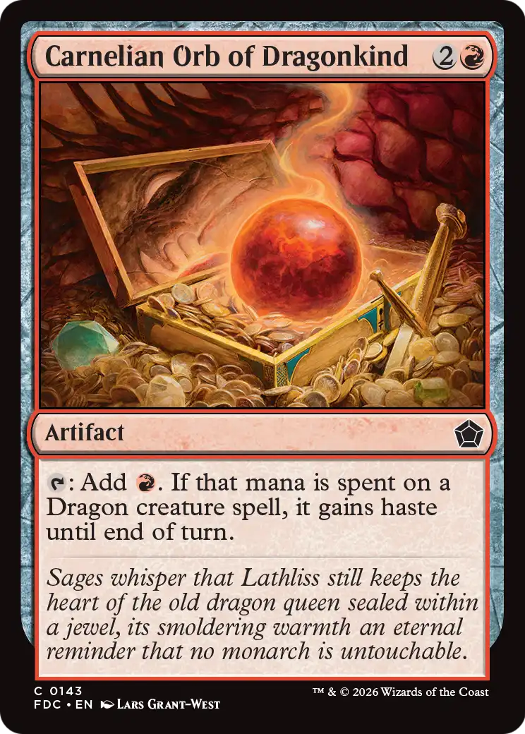 Carnelian Orb of Dragonkind [Foundations Commander] | Exor Games Dartmouth