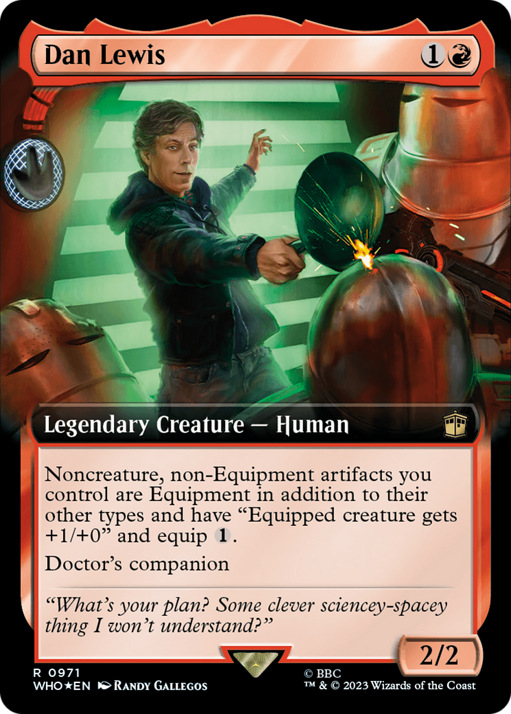 Dan Lewis (Extended Art) (Surge Foil) [Doctor Who] | Exor Games Dartmouth